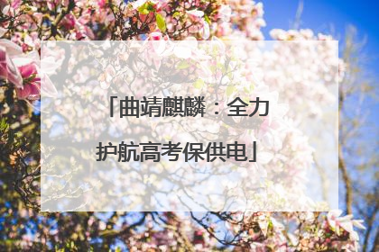 曲靖麒麟：全力护航高考保供电