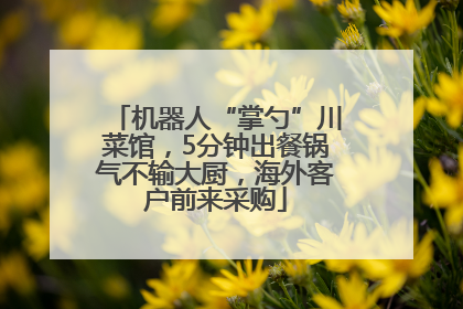机器人“掌勺”川菜馆，5分钟出餐锅气不输大厨，海外客户前来采购