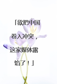 欲把中国卷入冲突，这家媒体露馅了！