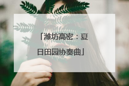 潍坊高密：夏日田园协奏曲