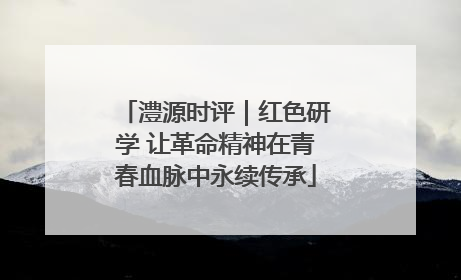 澧源时评｜红色研学 让革命精神在青春血脉中永续传承
