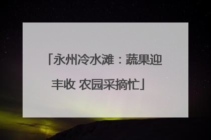 永州冷水滩：蔬果迎丰收 农园采摘忙