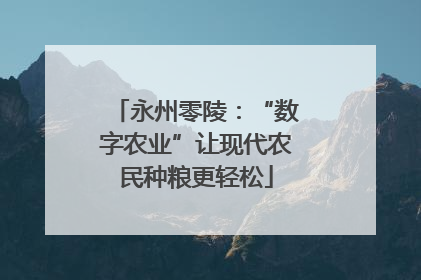 永州零陵：“数字农业”让现代农民种粮更轻松