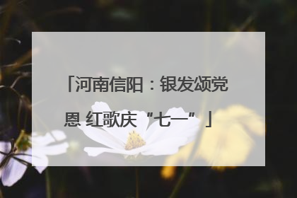 河南信阳：银发颂党恩 红歌庆“七一”