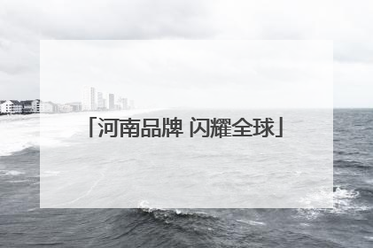 河南品牌 闪耀全球