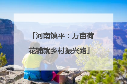 河南镇平：万亩荷花铺就乡村振兴路