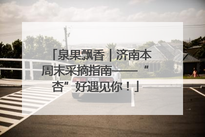 泉果飘香｜济南本周末采摘指南——“杏”好遇见你！