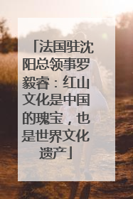 法国驻沈阳总领事罗毅睿：红山文化是中国的瑰宝，也是世界文化遗产