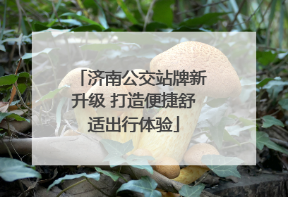 济南公交站牌新升级 打造便捷舒适出行体验