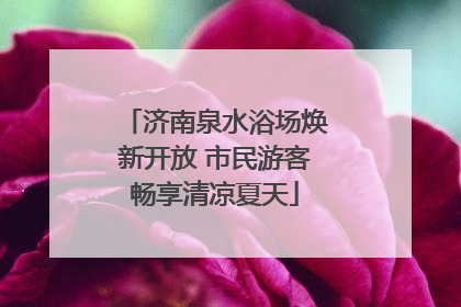 济南泉水浴场焕新开放 市民游客畅享清凉夏天