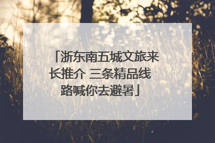 浙东南五城文旅来长推介 三条精品线路喊你去避暑