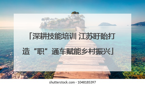 深耕技能培训 江苏盱眙打造“职”通车赋能乡村振兴
