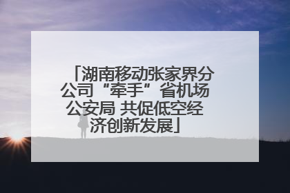 湖南移动张家界分公司“牵手”省机场公安局 共促低空经济创新发展
