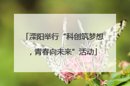 溧阳举行“科创筑梦想，青春向未来”活动