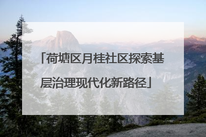 荷塘区月桂社区探索基层治理现代化新路径