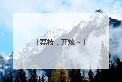 荔枝，开炫～