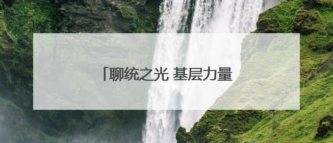 聊统之光 基层力量丨李云：用脚步丈量数据 用责任守护真实