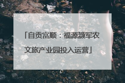 自贡富顺：福源灏军农文旅产业园投入运营