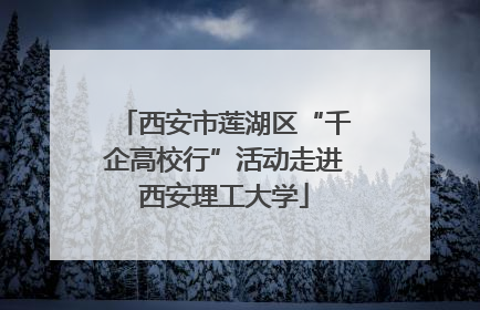 西安市莲湖区“千企高校行”活动走进西安理工大学