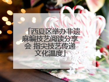 西夏区举办非遗麻编技艺阅读分享会 指尖技艺传递文化温度