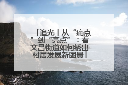 追光丨从“痛点”到“亮点”：看文昌街道如何绣出村居发展新图景