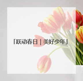 跃动春日｜美好少年