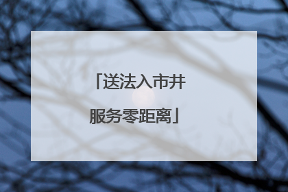 送法入市井 服务零距离