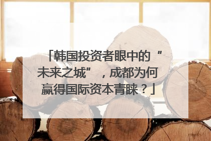 韩国投资者眼中的“未来之城”，成都为何赢得国际资本青睐？