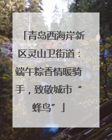 青岛西海岸新区灵山卫街道：端午粽香情暖骑手，致敬城市“蜂鸟”