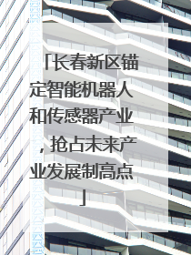 长春新区锚定智能机器人和传感器产业，抢占未来产业发展制高点