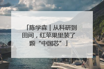 陈学森｜从科研到田间，红苹果里装了颗“中国芯”