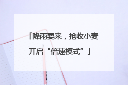 降雨要来，抢收小麦开启“倍速模式”