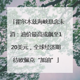 霍尔木兹海峡悬念未消：油价最高或飙至120美元，全球经济期待欧佩克“加油”