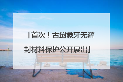 首次！古蜀象牙无灌封材料保护公开展出