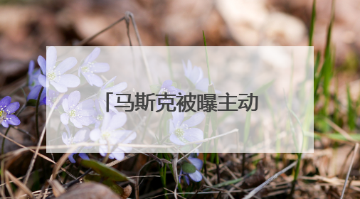 马斯克被曝主动给特朗普打电话
