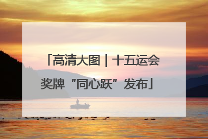 高清大图｜十五运会奖牌“同心跃”发布