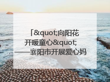 "向阳花开暖童心"——襄阳市开展爱心妈妈结对关爱留守困境儿童庆"六一"活动