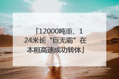 12000吨重、124米长“巨无霸”在本桓高速成功转体