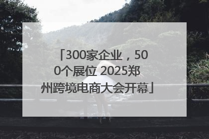300家企业，500个展位 2025郑州跨境电商大会开幕