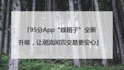 95分App“绿箱子”全新升级，让潮流闲置交易更安心