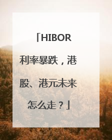 HIBOR利率暴跌，港股、港元未来怎么走？