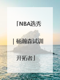 NBA选秀｜杨瀚森试训开拓者